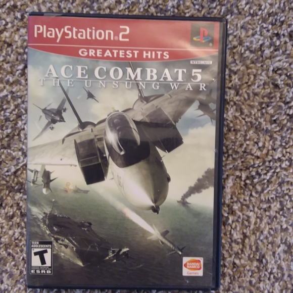 PlayStation 2 Greatest Hits Ace Combat 5 The Unsung War video Game - Picture 1 of 3